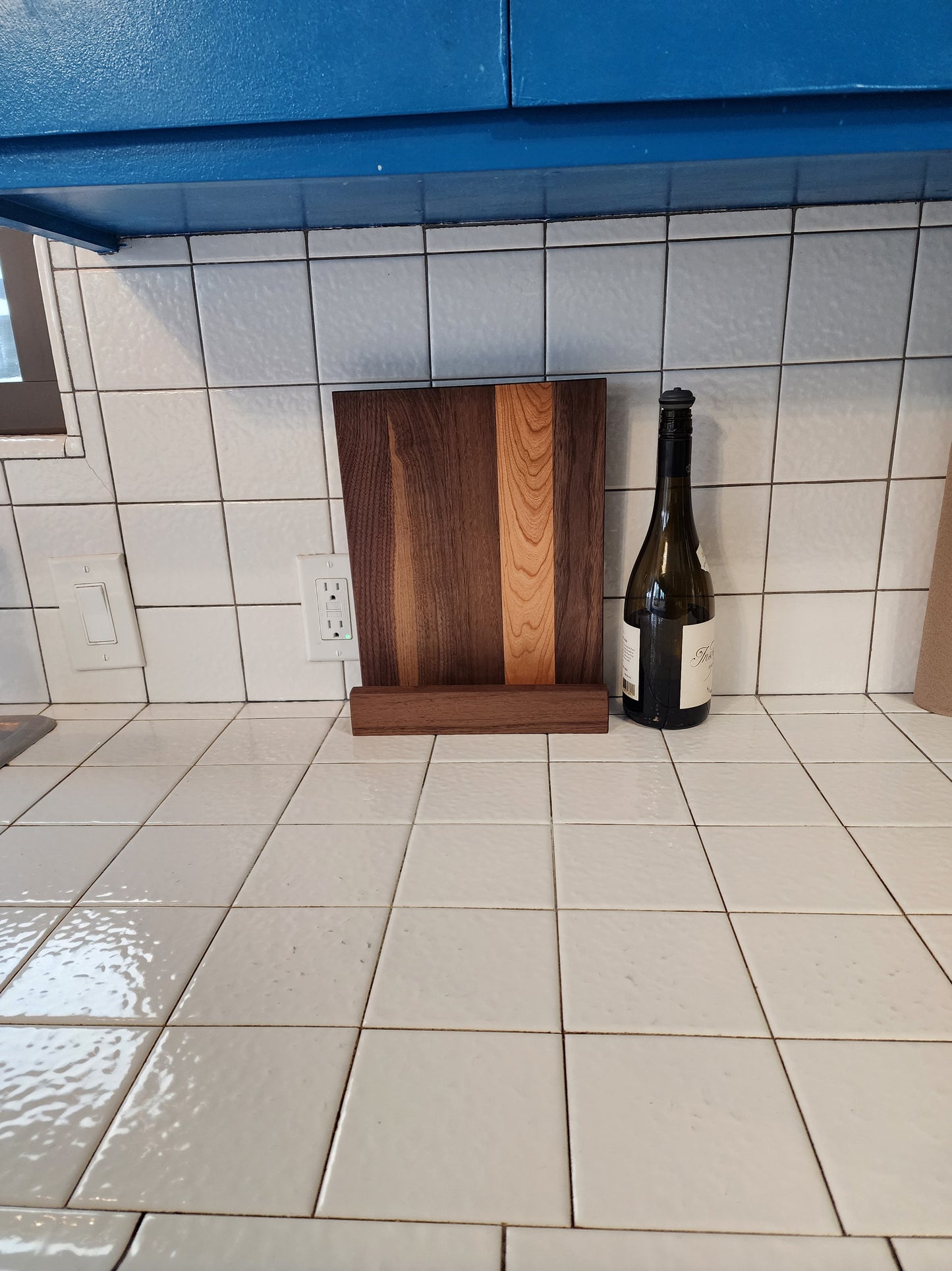 Handcrafted cookbook stand