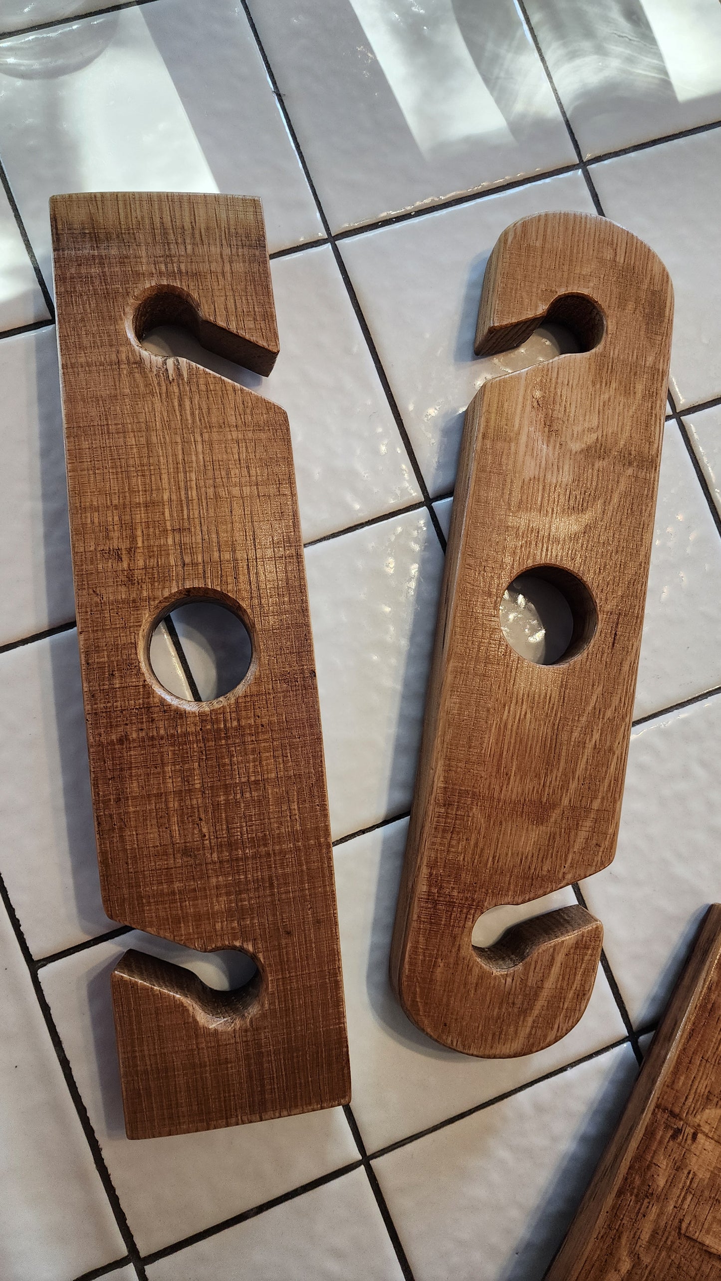 Barrel Stave Wine Caddy – Handmade from Authentic California Wine Barrels