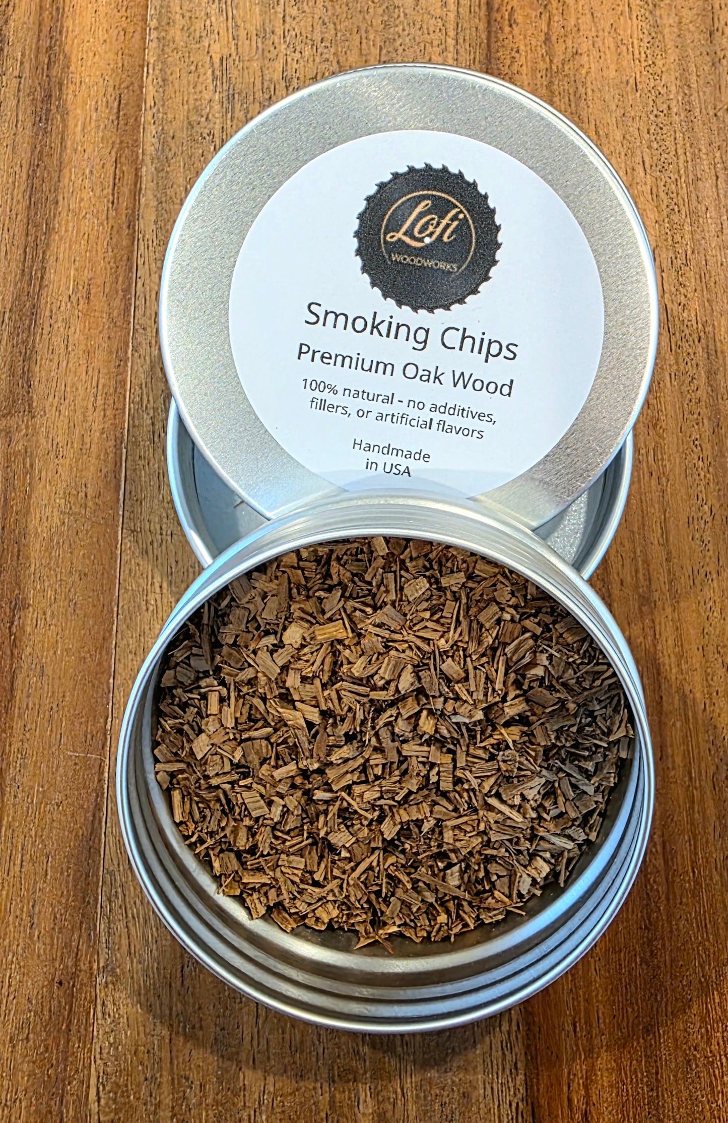 Premium smoking chips poured out, cocktail smoker refill – Lofi Woodworks