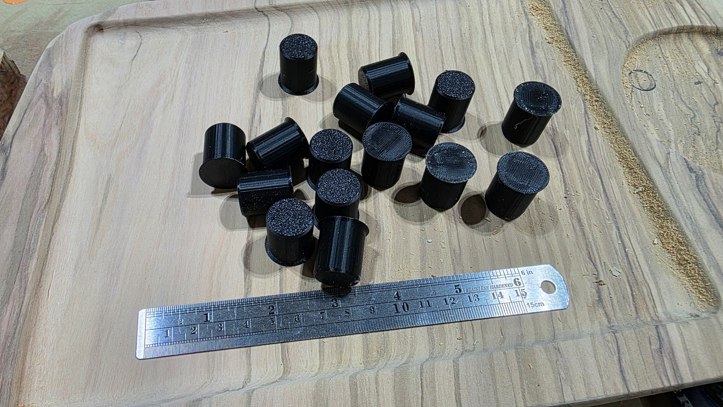 dog hole covers for 3/4" bench dogs made by lofi woodworks