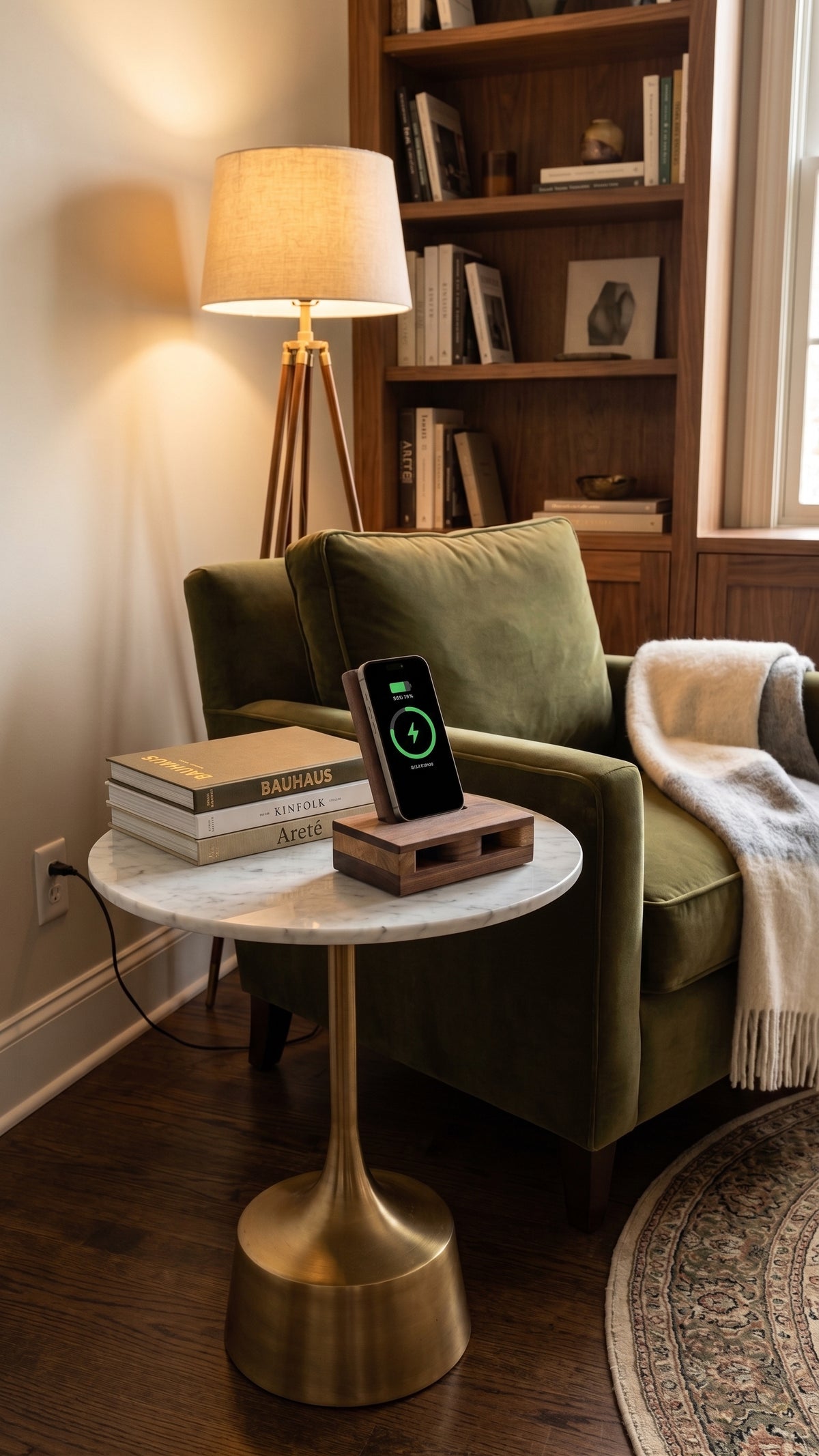 Lofi Plinth – Wooden Wireless Phone Charger & Acoustic Amplifier