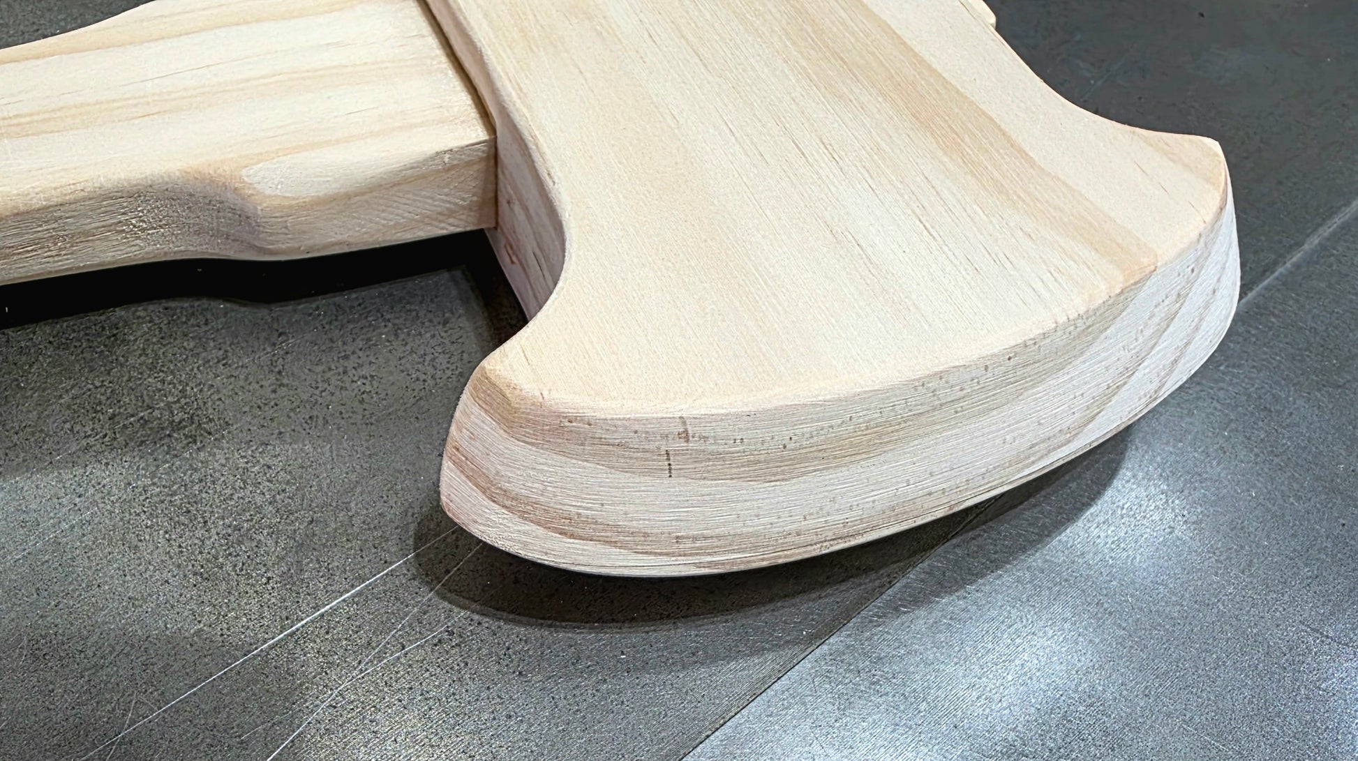 Handmade wooden toy axe