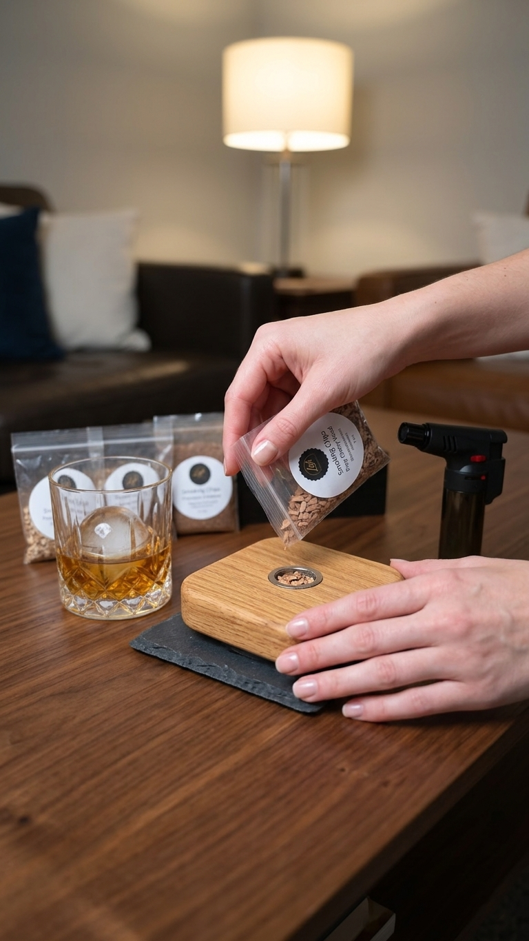 Cocktail smoker gift set with smoking chips, home bar bundle – Lofi Woodworks